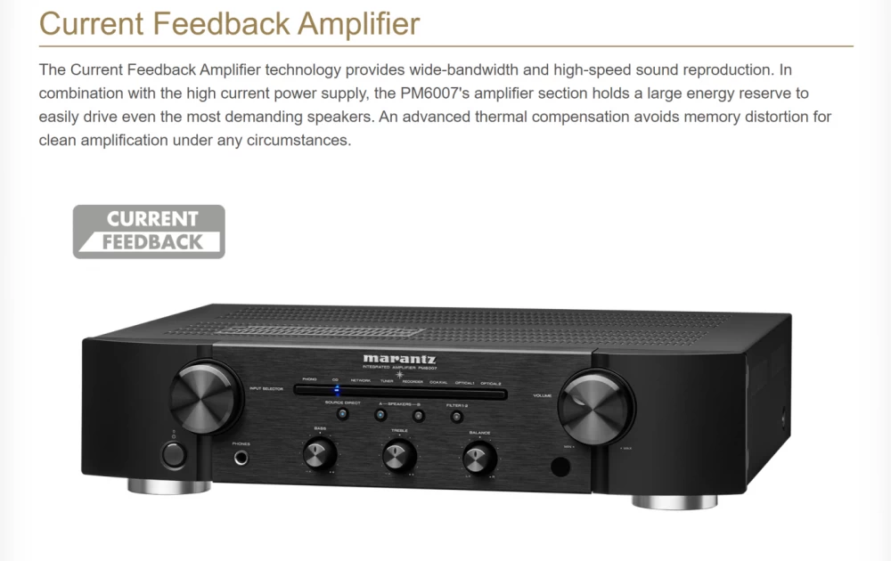 MARANTZ PM-6007 Silver/Gold OUTLET