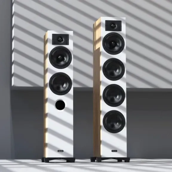 INDIANA LINE DIVA 6 WHITE/WOOD Grīdas akustiskā sistēma