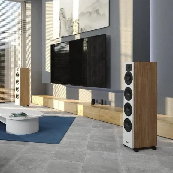 INDIANA LINE DIVA 6 WHITE/WOOD Grīdas akustiskā sistēma