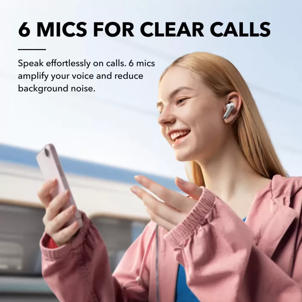 SOUNDCORE LIBERTY 4 NC WHITE Bezvadu AUSTIŅAS