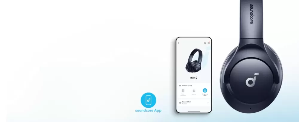 SOUNDCORE Q20i BLUE AUSTIŅAS