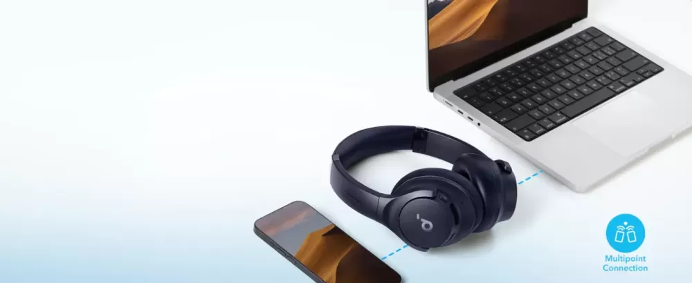 SOUNDCORE Q20i BLUE AUSTIŅAS