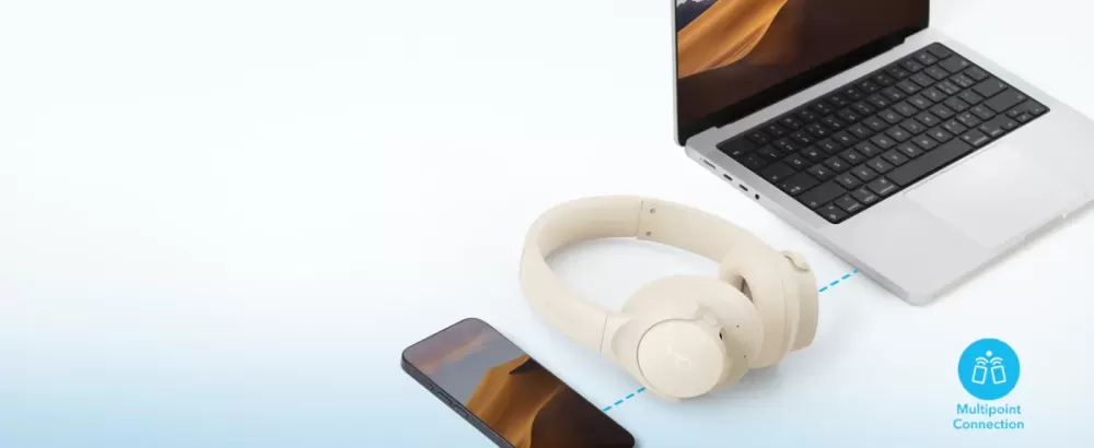 SOUNDCORE Q20i WHITE AUSTIŅAS