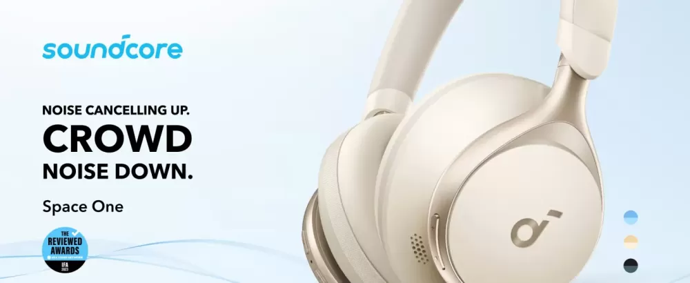 SOUNDCORE SPACE ONE LATE CREAM AUSTIŅAS