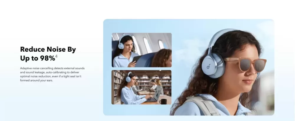 SOUNDCORE SPACE ONE SKY BLUE AUSTIŅAS