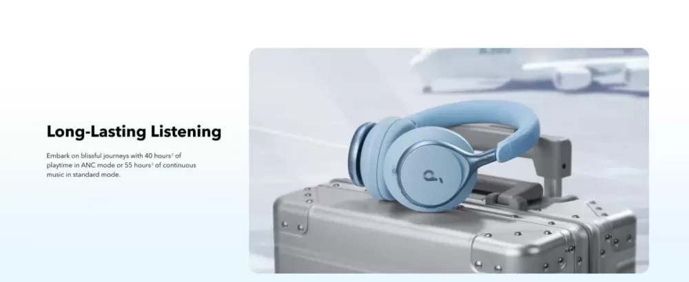 SOUNDCORE SPACE ONE SKY BLUE AUSTIŅAS