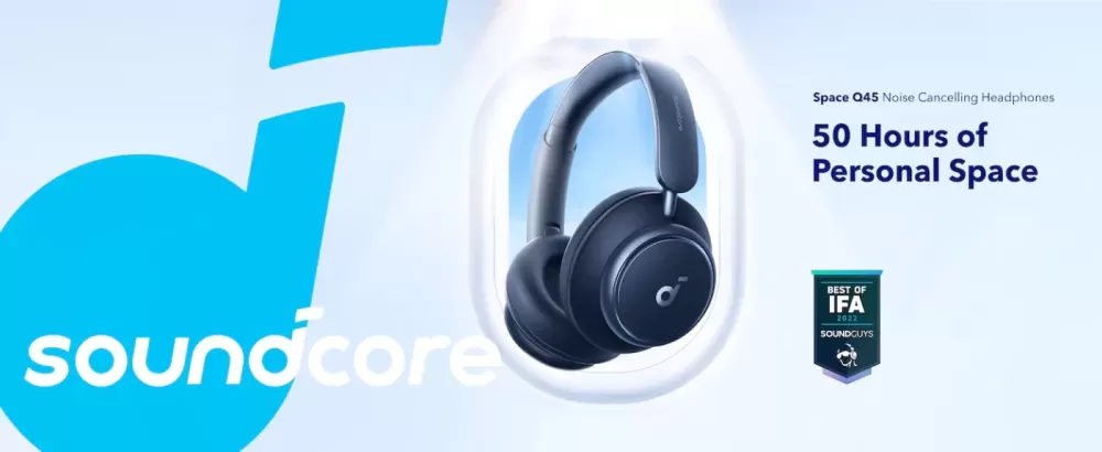 SOUNDCORE SPACE Q45 BLUE AUSTIŅAS