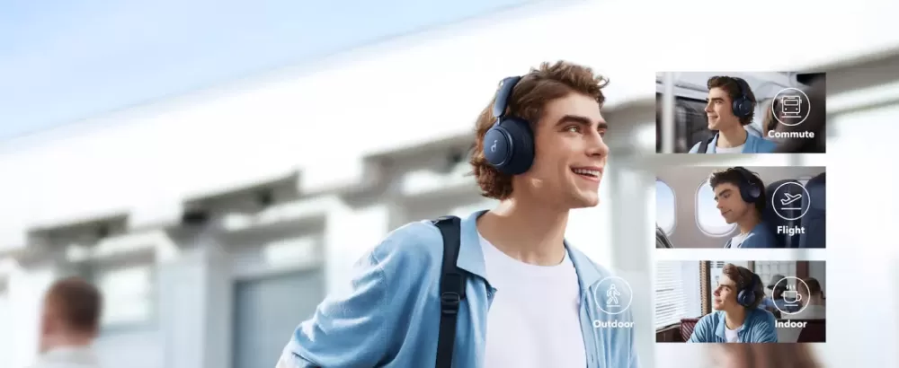 SOUNDCORE SPACE Q45 BLUE AUSTIŅAS