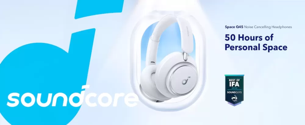 SOUNDCORE SPACE Q45 WHITE AUSTIŅAS