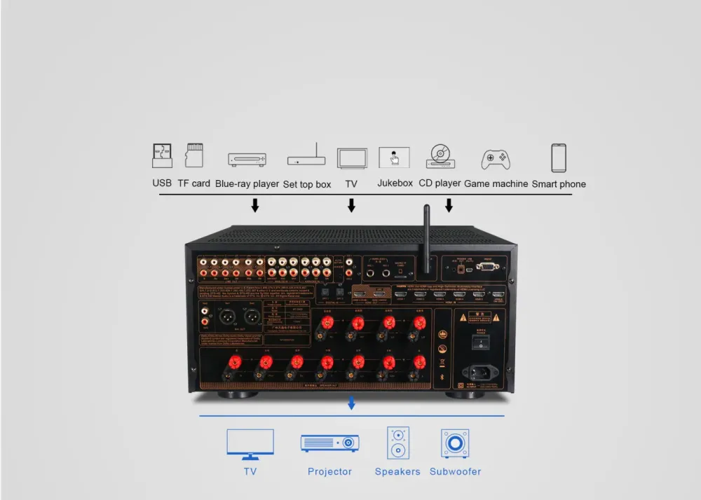 TONEWINNER AT-2000 BLACK AV RESĪVERIS / PASTIPRINĀTĀJS