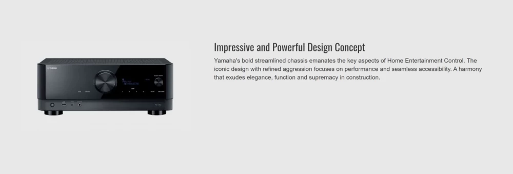 YAMAHA RX-V6A Black AV RESĪVERIS / PASTIPRINĀTĀJS