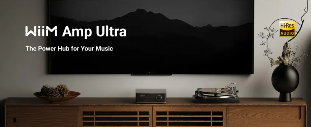 WiiM AMP ULTRA SPACE GRAY STEREO PASTIPRINĀTĀJS