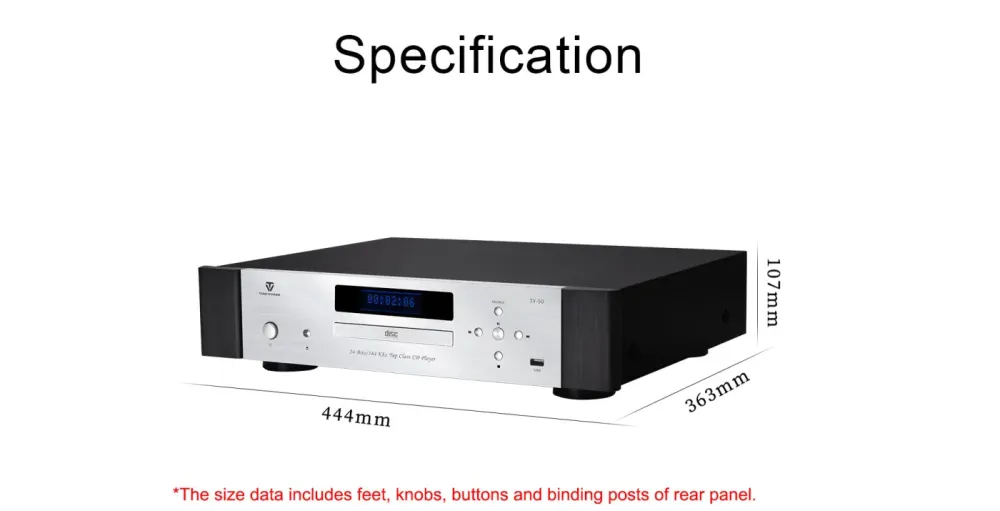 TONEWINNER TY-50 BLACK/SILVER CD ATSKAŅOTĀJS