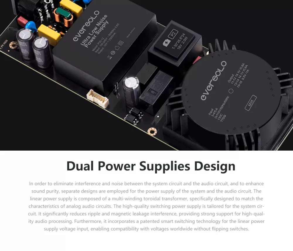 EVERSOLO DMP-A8 BLACK TĪKLA ATSKAŅOTĀJS