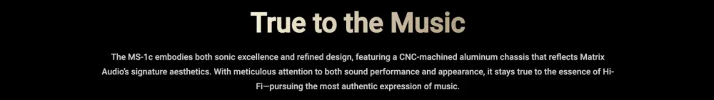 MATRIX AUDIO MS-1c SILVER TĪKLA ATSKAŅOTĀJS