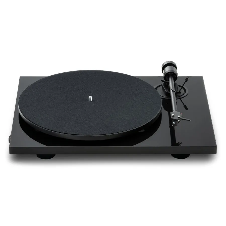 PRO-JECT E1.2 GLOSS BLACK VINILA PLAŠU ATSKAŅOTĀJS