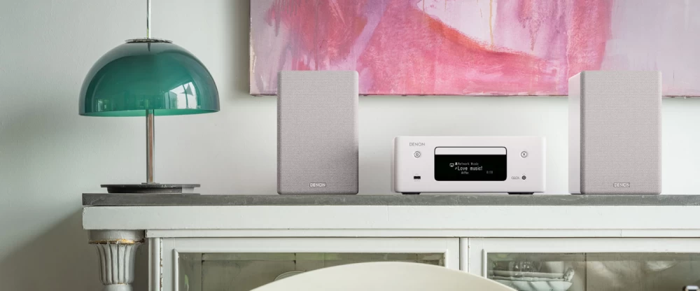 DENON CEOL N10 White (RCD-N10) Mikro Sistēma ar skaļruņiem MINI/MICRO STEREO SISTĒMA