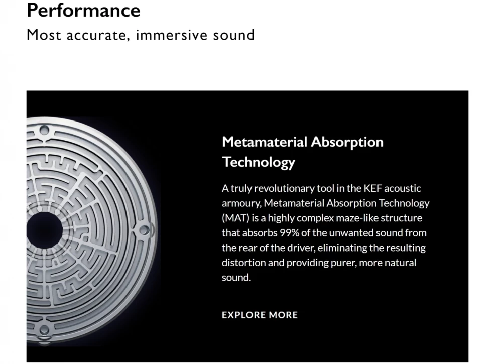 KEF LS50 Meta Carbon Black Plaukta akustiskā sistēma
