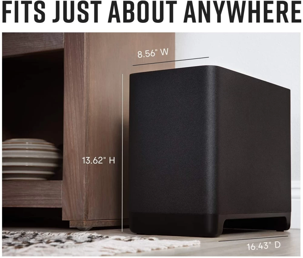 POLK AUDIO REACT SUB Black bezvadu Sabvūferis