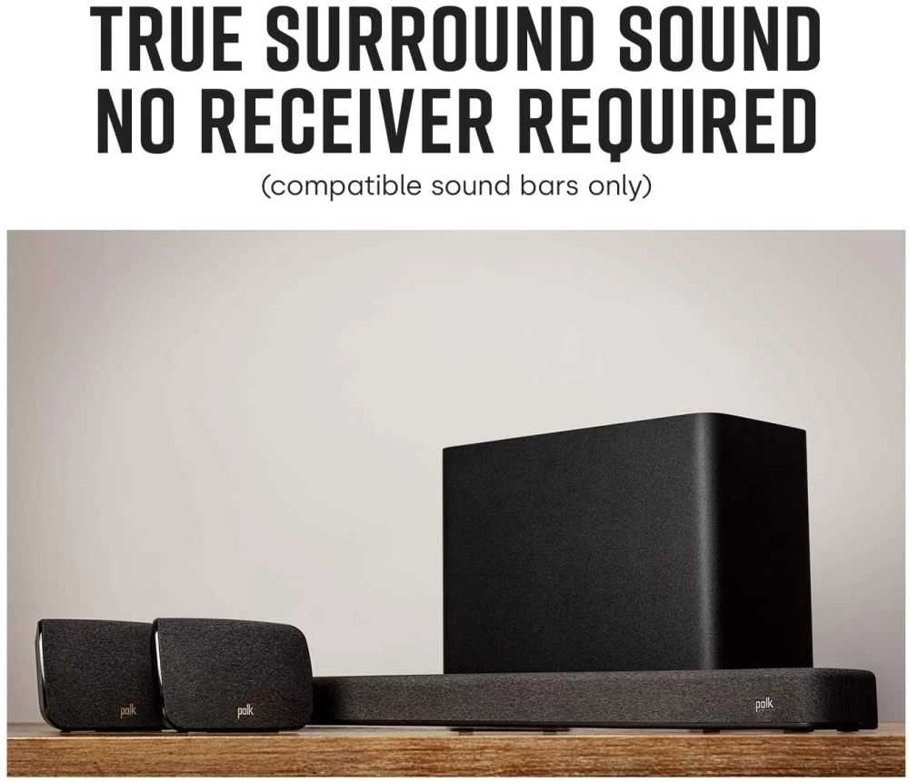 POLK AUDIO REACT SUB Black bezvadu Sabvūferis