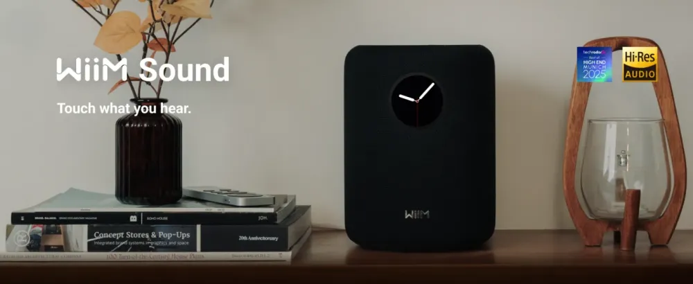 WiiM SOUND BLACK Bezvadu akustiskā sistēma