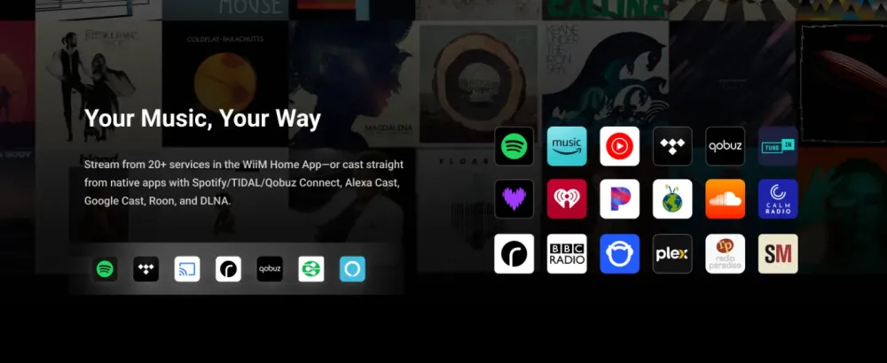 WiiM SOUND WHITE Bezvadu akustiskā sistēma