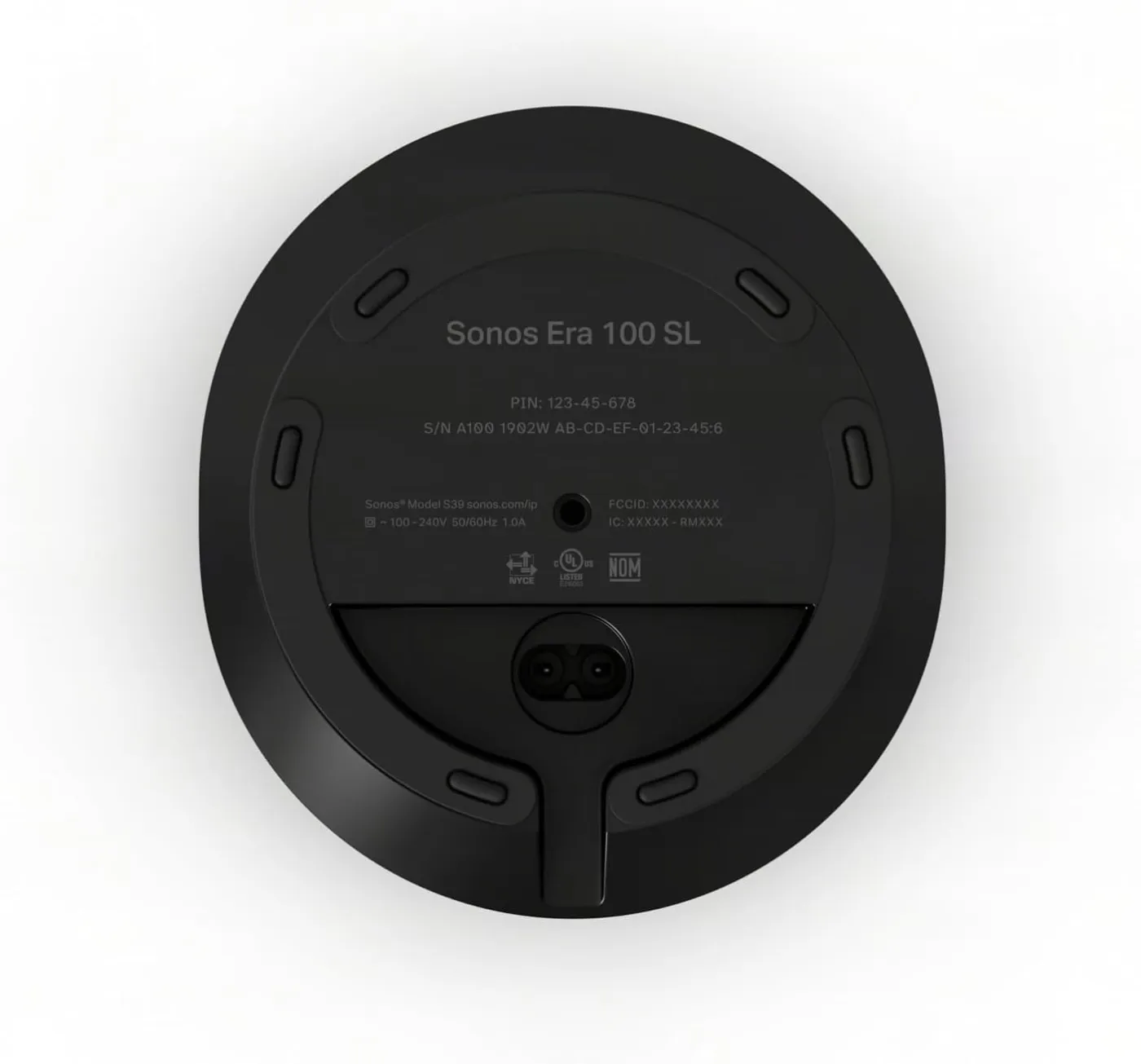 SONOS ERA 100 SL BLACK Bezvadu akustiskā sistēma