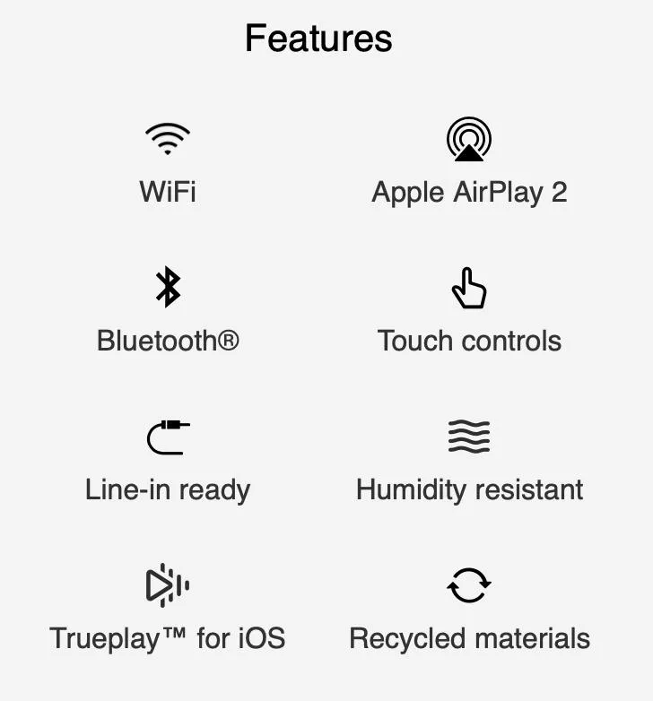 SONOS ERA 100 SL BLACK Bezvadu akustiskā sistēma