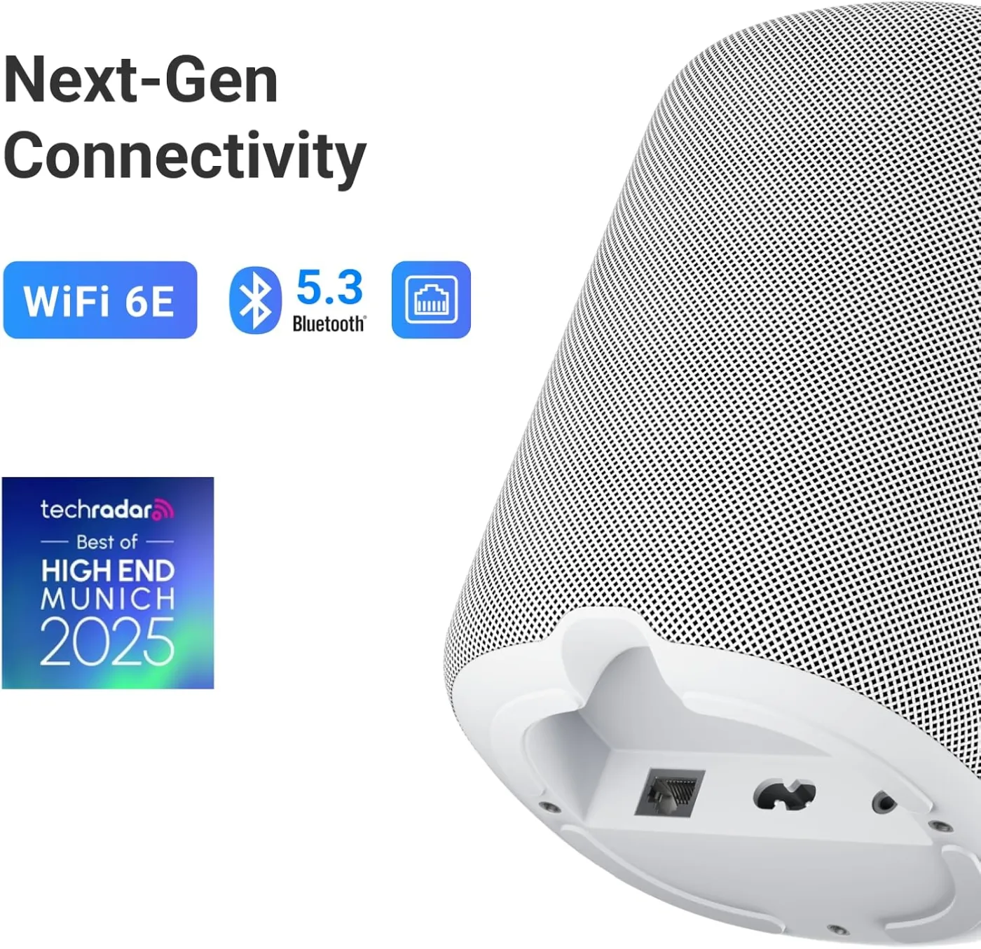 WiiM SOUND WHITE Bezvadu akustiskā sistēma