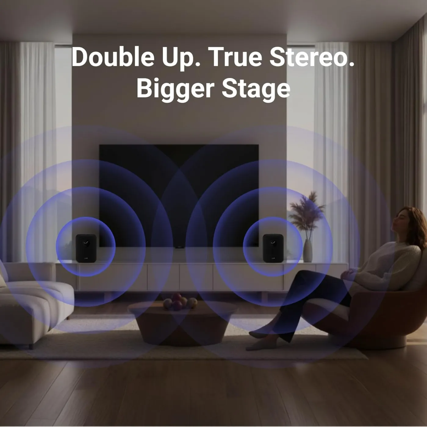 WiiM SOUND WHITE Bezvadu akustiskā sistēma