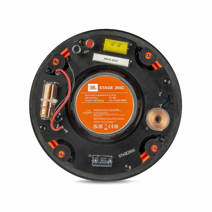 JBL STAGE 260C BLACK Griestos Iebūvējamā akustiskā sistēma