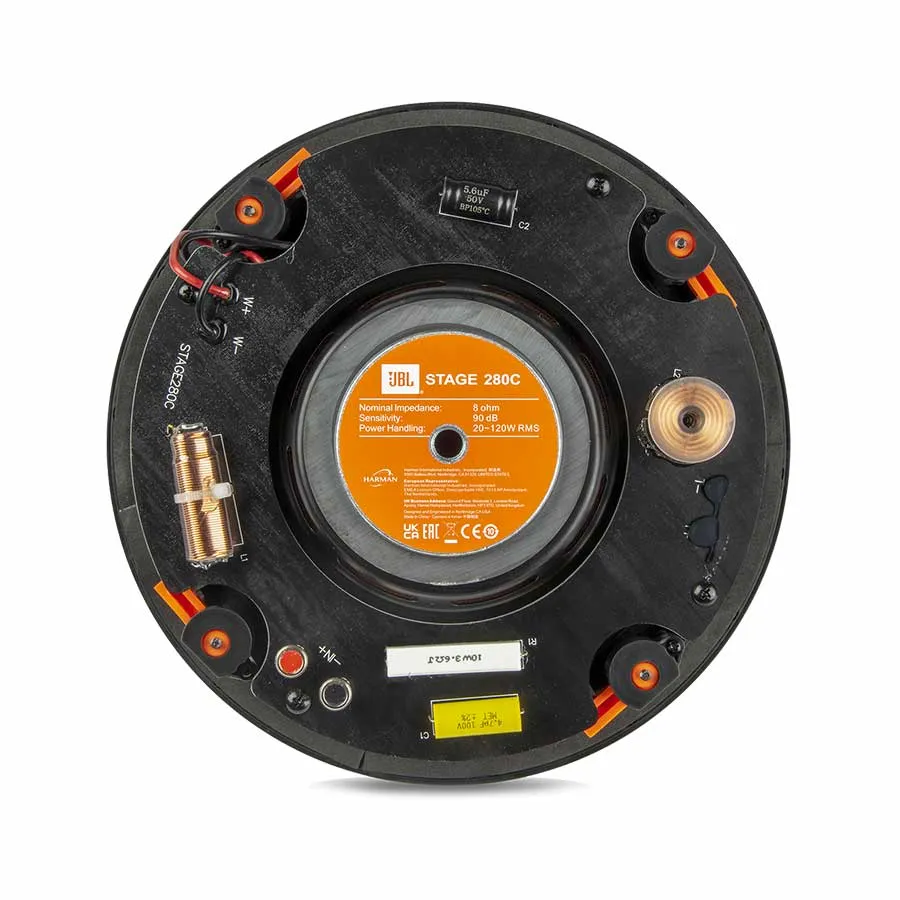 JBL STAGE 280C BLACK Griestos Iebūvējamā akustiskā sistēma