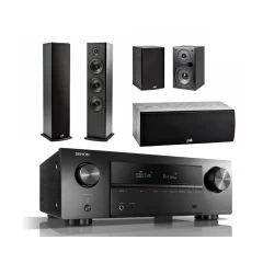 DENON AVR-S660H / POLK AUDIO T50 / T15 / T30 Black (cena par komplektu) Komplekts