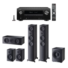 DENON AVR-X2800H / HECO AURORA 700/300/C30/SUB30A Ebony Black Komplekts