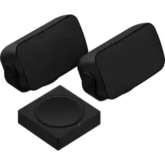 SONOS AMP/OUTDOOR SPEAKERS BLACK Komplekts