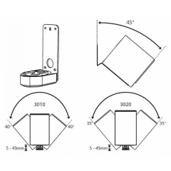 Q ACOUSTICS QA3000WB  QA 3010i, QA 3020i, QA 3090Ci sienas stiprinājums Akustisko sistēmu statne