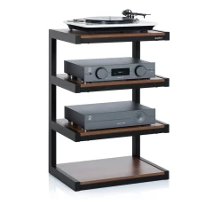 NORSTONE ESSE HIFI BLACK/WALNUT HiFi aparatūras statne