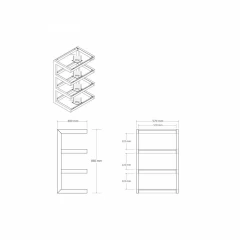 NORSTONE ESSE HIFI BLACK/BLACK HiFi aparatūras statne