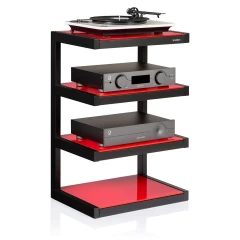 NORSTONE ESSE HIFI BLACK/RED HiFi aparatūras statne