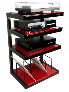 NORSTONE ESSE HIFI VINYL BLACK/RED HiFi aparatūras statne
