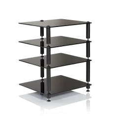 NORSTONE BERGEN 2 GLOSSY BLACK/BLACK HiFi aparatūras statne