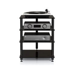 NORSTONE BERGEN 2 GLOSSY BLACK/BLACK HiFi aparatūras statne