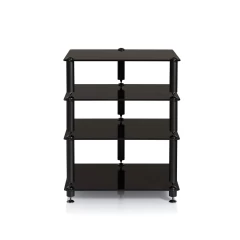 NORSTONE BERGEN 2 GLOSSY BLACK/BLACK HiFi aparatūras statne