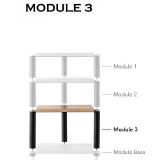 NORSTONE COPENHAGEN MODULE 3 BLACK/OAK HiFi aparatūras statne