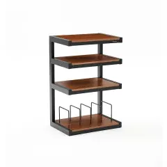 NORSTONE ESSE HIFI VINYL BLACK/WALNUT HiFi aparatūras statne