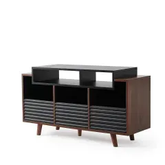 NORSTONE OSLO 1200 BLACK/WALNUT TV/HiFi aparatūras statne