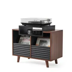 NORSTONE OSLO 800 BLACK/WALNUT TV/HiFi aparatūras statne