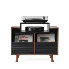 NORSTONE OSLO 800 BLACK/WALNUT TV/HiFi aparatūras statne
