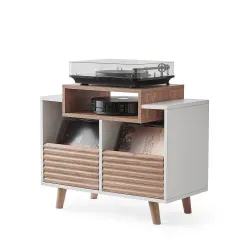 NORSTONE OSLO 800 WHITE/LIGHT OAK TV/HiFi aparatūras statne