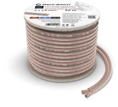 OEHLBACH Art. No. 108 Speaker Wire SP-25  2x2.5mm2 30m Clear (cena par 30m) AKUSTISKO SISTĒMU KABELIS